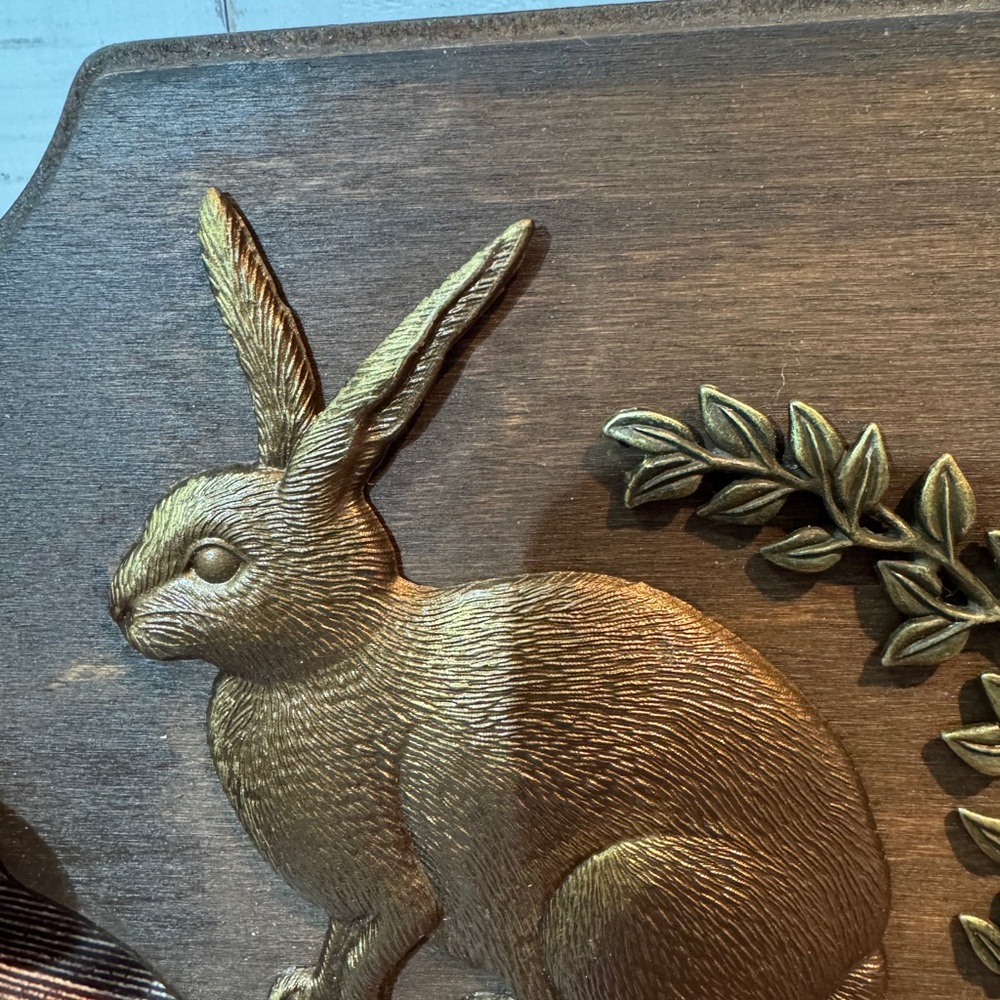 Gold Bunny Rustic Wall Decor - Picture 2 of 4